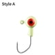 thumbnail image 5 of 30 piezas anzuelo de cabeza de plantilla ojos 3D accesorios de pesca con señuelo de cabeza de Jigging (estilo A) Ehuebsd Para Estrenar, 5 of 7