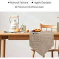 thumbnail image 6 of Burlap Farmhouse Cotton Linen Table Runner, Rustic WovenTable Runner for Dining, Kitchen, Holiday, Halloween, Christmas, Party,12x70 inch, 6 of 7