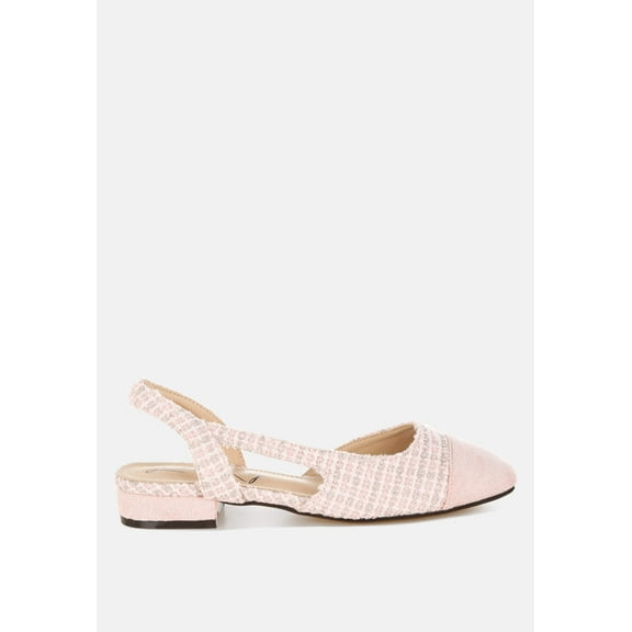 Karita Tweed Slingback Sandals
