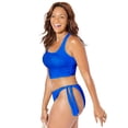 thumbnail image 3 of Swimsuits for All Cropped Racerback Tankini Set With Side Tie Brief, 3 of 5