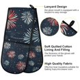 thumbnail image 2 of Yayeee Double Oven Mitt Kitchen Heat Resistant Baking 35" x7" Quilted Glove, Starry Fireworks Pattern, 2 of 6