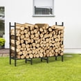 thumbnail image 6 of 4FT Heavy-Duty Adjustable Firewood Rack - Modular 3-Section Design, Powder-Coated Steel, Indoor/Outdoor Log Storage (48"L x 10"D x 28"H), 6 of 6
