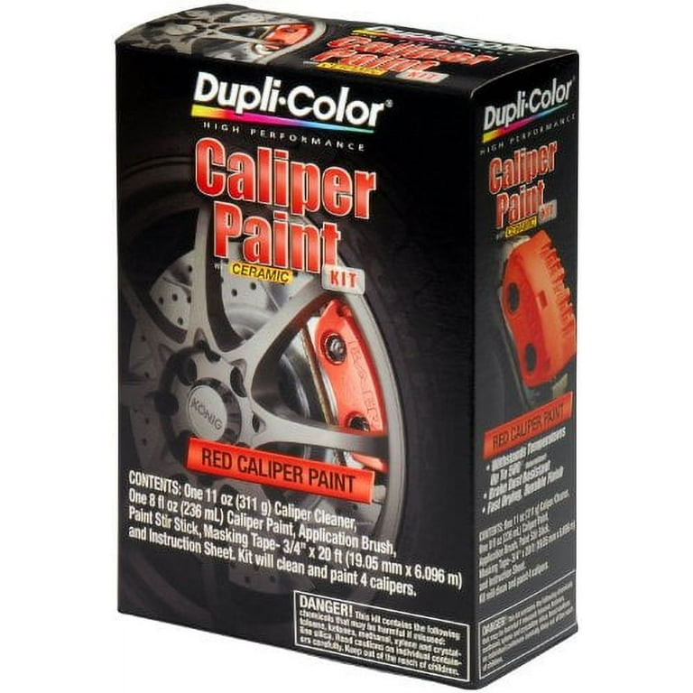 Dupli-Color (BCP400-2 PK) Red Brake Caliper Paint Kit - 8 oz. Aerosol,  (Case of 2)