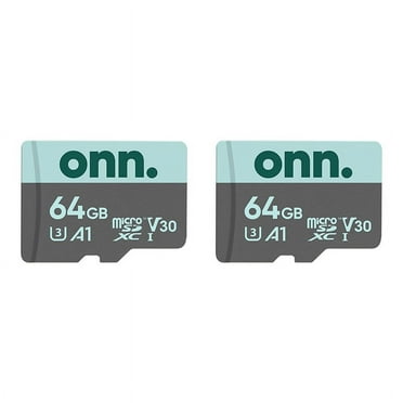 onn 64 GB microSDXC U3 Memory Card, 2 Pack