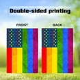 thumbnail image 5 of Love is Love Rainbow Pride Large Garden Flag Double Sided Gay Pride Lesbian LGBT Pride American Yard Flag Outdoor Decoration 28 x 40 Inch, 5 of 6