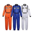 thumbnail image 1 of Disfraz De Astronauta Traje Espacial para Adultos Disfraces De Cosplay Cremallera Disfraz De Halloween Pareja Mono De Vuelo Uniforme De Talla Grande-c, 1 of 1