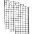 thumbnail image 2 of 2' x 4' Foot Commercial Grade Wire Grid Wall Panel Display, 3" ON Center 3-Pack, Black, 2 of 3