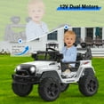 thumbnail image 4 of CazToi 12V Kids Ride On Truck Toddlers Battery Powered Electric Vehicle with Remote Control Ride On Toy Car for Boys Girls 3-8, 4 of 8