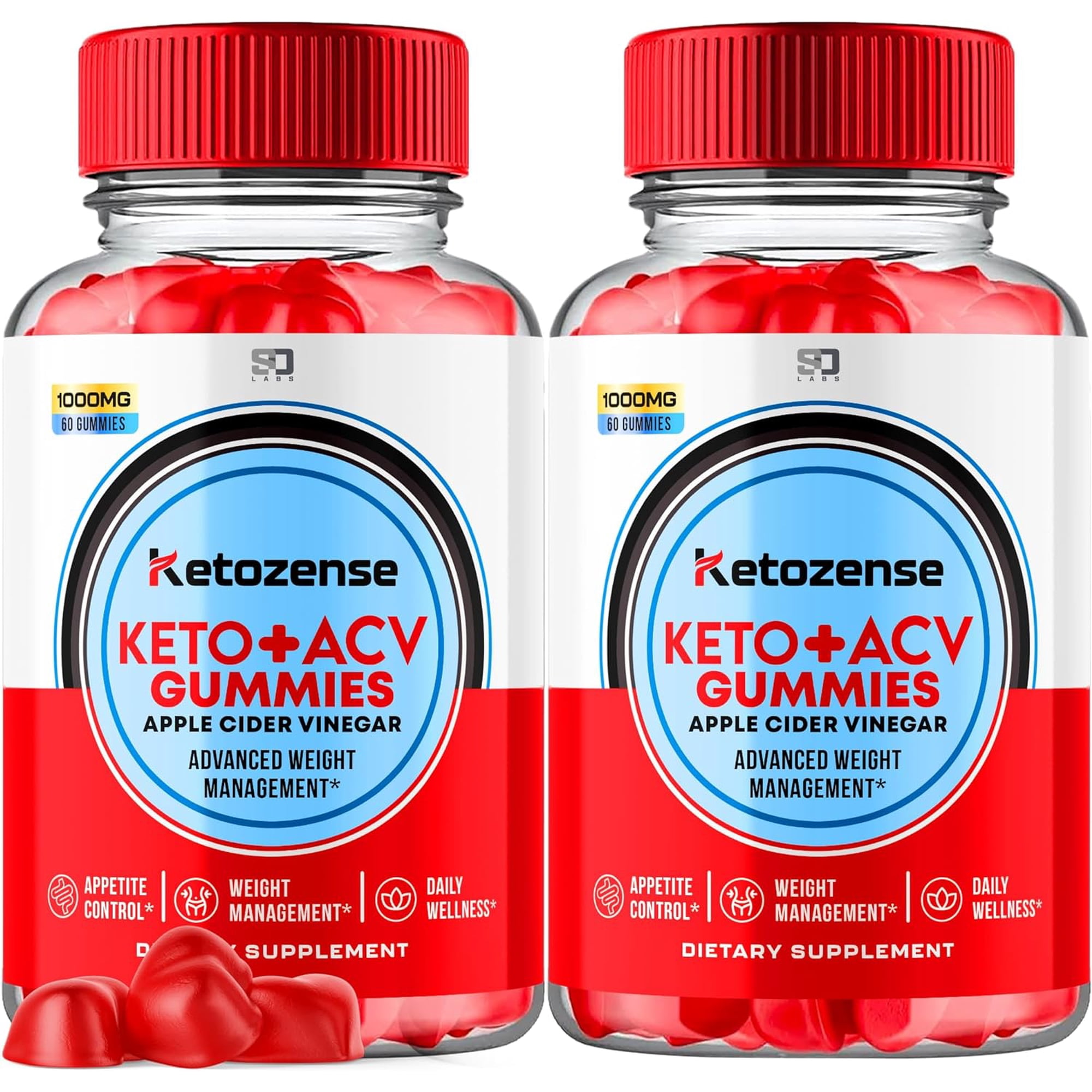 (2 Pack) Keto zense Keto Gummies Advanced 1000MG Formula Apple Cider Vinegar Folate Vitamin B6 B12 Beet Root Pomegranate Vegan Non GMO Keto Supplement (120 Gummies)