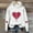 White-13, variant on Sentuca Valentines Day Clothes for Girls Hoodies, Long Sleeve Hooded Pullover Sweatshirts, Love Print Graphic Hoodie Size 13-14Years