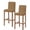 Brown, variant on Vintage Rattan Bar Stool Covers Set of 2, Minimalist Abstract Wicker Texture Brown Stretch Washable Bar Chair Covers with Backs, Removable Pub Counter Height Chair Cover for Kitchen Dining Room Cafe