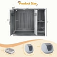 thumbnail image 2 of Aukfa Hidden Cat Litter Box Furniture with Power Outlet, Cat Litter Box Enclosure Cabinet with Storage & Litter Collector, Modern Cat Cabinet for Automatic Litter Box,Gray, 2 of 5