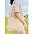 thumbnail image 2 of Kukuzhu Women's Crocheted Tote Bag Knitted Hobo Beach Bag Aesthetic Handmade Shoulder Handbag Cute Purse Travel Shopper, 2 of 4