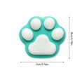 thumbnail image 2 of Cat Paw Squishy with Soft Squeezable Design, 1-Pack, Teal, for Relaxation, Toy, 2 of 5
