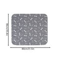 thumbnail image 3 of Washable Puppy Pee Pad Reusable Dog Training Mat with High Absorbency & Leak-Proof Backing, Non-Slip Pet Crate Liner for Dogs & Cats, Cute Print Design (1 Count, 80x90cm), 3 of 9