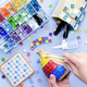 thumbnail image 4 of 50 piezas de mosaico de vidrio de color hecho a mano para bricolaje, decoración creativa para niños, área de arte, material de pasta de pintura, 4 of 5