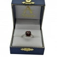 thumbnail image 3 of Cushion -Cut Garnet and Diamond Cocktail Ring 14k White Gold (3.70cttw), 3 of 4
