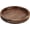 Round Walnut, variant on 12 Inches Small Hexagonal Black Walnut Wood Ottoman Tray with Handles, Serve Tea, Coffee Classic Wooden Decorative Serving Tray