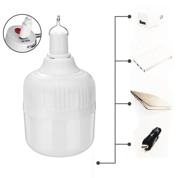 LFI Lights Emergency Table Lamp For Power Outages, 200 Hr Rechargeable Light With Usb 601384