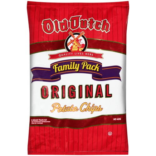 Old Dutch Original Potato Chips Family Pack, 10 Oz.