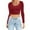 Red, variant on Arlun Womens Long Sleeve Crop T Shirts Crewneck Soft Comfortable Stretch Slim Fit Tops Casual Solid Color Basic Thin Breathable Pullovers White XL