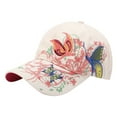 thumbnail image 1 of Coofit Women Baseball Cap Adjustable Embroidery Butterfly Snapback Hat Outdoor Sun Hat, 1 of 6