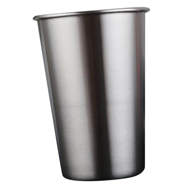 Tazas De Cerveza Modernas De Acero Inoxidable Taza De Cerveza De Taza De Bebida Para 500ml Pta Baoblaze Vaso de pinta de acero inoxidable