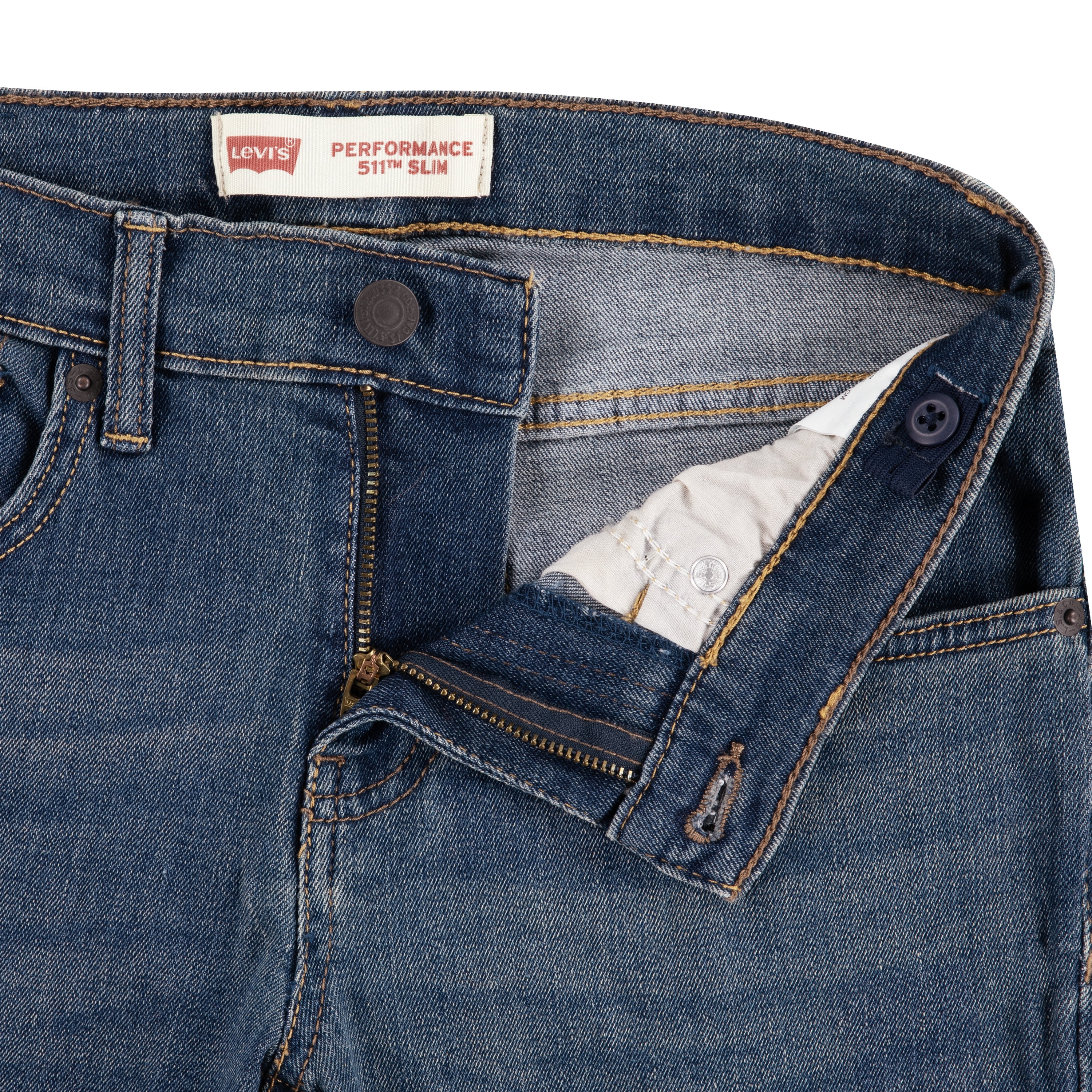 Levi Boys 511 Slim Fit Performance Denim Jeans, Sizes 8-20