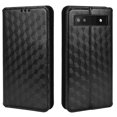 thumbnail image 2 of Flip Wallet Case for Google Pixel 6A, Plating PU Leather with RFID Blocking Credit Card & Cash Slot Kickstand Magnetic Closure Full Protective Phone Cover Women Men for Google Pixel 6A, Black, 2 of 7