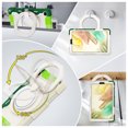 thumbnail image 4 of FJLBDE Case for Samsung Galaxy Tab A7 Lite 8.7 Inch 2021 SM-T220/T225/T227 with 360 Kickstand, Shoulder Strap Carrying Protective Cover, Multicolor Green, 4 of 6