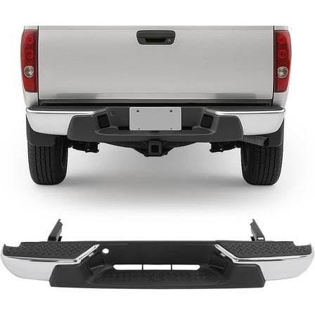Kojem Rear Bumper for 2004-2007 Chevy Chevrolet Colorado/GMC Canyon NOT Fit Xtreme Models OR Models with Towing Package Replace for GM1103145