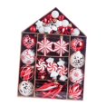 thumbnail image 2 of 73 piezas de adornos colgantes para árbol de Navidad, decoración navideña para porche Rojo, 2 of 8