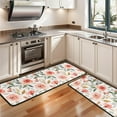 thumbnail image 3 of Kitchen Rugs Sets Of 2,Pioneer Flower Floral Print Pattern Anti Fatigue Kitchen Mat Rugs Non Slip Washable,Decorative Kitchen Floor Mats for Kitchen,Sink,Laundry,17"x47"+17"x47", 3 of 5