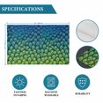 thumbnail image 5 of Abstract Peacock Texture Placemats Set of 6,Wipeable Washable Table Mats for Dining Tables, Green Blue Yellow Place Mats for Kitchen Event Party Tabletop Decor, 5 of 9