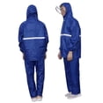 thumbnail image 3 of OULII Adulto Impermeable Poncho Para Lluvia Con Capucha Color Oscuro Material Premium, 3 of 8