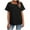 Black, variant on ZyeKqe Womens T Shirts Plain Short Sleeve Shirts Round Neck Tops Solid Color Basic Summer Tees