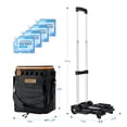 thumbnail image 6 of 72 Can Rolling Cooler Bag With Wheels & Handle  Collapsible Insulated Ice Chest For Beach Camping Tailgating - Portable Travel Soft On Collapses Easy Storage, 6 of 9