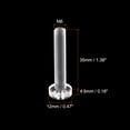 thumbnail image 2 of Unique Bargains M6x35mm Plastic Phillips Bolts PC Pan Head Machine Screws Transparent 30 Pack, 2 of 5