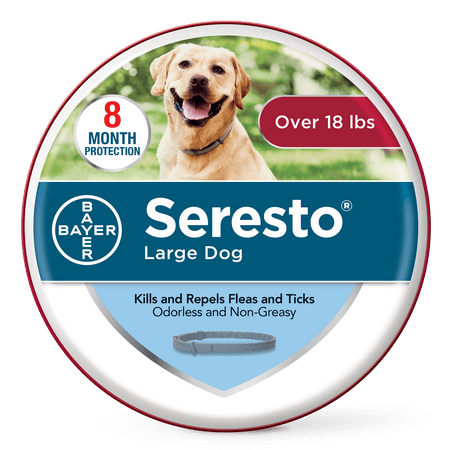 Seresto Flea and Tick Prevention Collar for Large Dogs, 8 Month Flea and Tick (Best Tick Collar For Dogs)