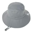 thumbnail image 2 of Husfou Baby Sun Hat, Summer Hats for Girls Boys UPF 50+ Toddler Beach Hat Kids Sun Hat for 6 months-5 years Wide Brim Children Caps Sun Protection, 2 of 4