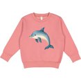 thumbnail image 2 of Inktastic Cute Blue Dolphin Toddler Sweatshirt, 2 of 4
