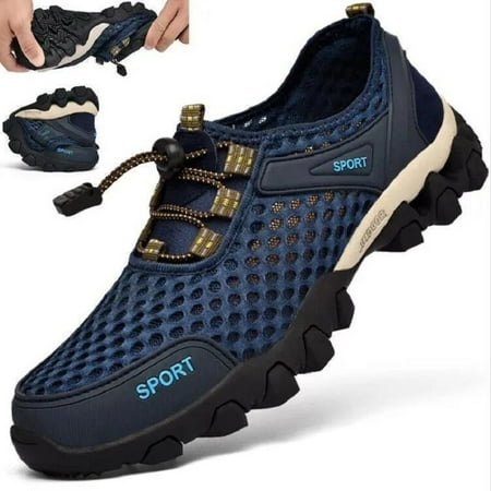 

Men s Summer Breathable Striped Running Shoes For Outdoor Wading