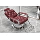 thumbnail image 3 of Silla Sillón De Barbería  Rojo Vintage Reclinable SELDA EXPORTS, 3 of 6