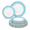F. Imperial Aqua & Gold)-50 Piece (25 Guest), variant on Occasions Fancy Disposable Rose Plastic Plates 50 Pack 25 Guests - Scalloped Dinner & Salad/dessert 10.5"+8" Heavy Duty-like Look Wedding Party (imperial In Pink And)