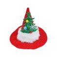 thumbnail image 5 of UDIYO Pet Headgear Pet Christmas Hat Adjustable Ultra-Light Vibrant Color Easy-wearing Dress Up Non-woven Fabric Xmas Tree Elk Style Dog Cat Cosplay Xmas Hat Pet Supplies, 5 of 7