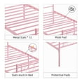 thumbnail image 3 of EDTara Heart Design Metal Bed Frame, Iron-Art Headboard With Sturdy Slats and Space for Underbed Storage, 3 of 7