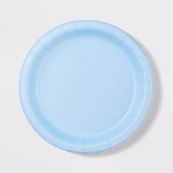 20ct Blue Dinner Plates - Spritz