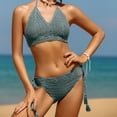 thumbnail image 2 of Nuevo traje de baño dividido con estilo para mujer Traje de baño de bikini informal cómodo OAVQHLG3B Store  lin121212, 2 of 4
