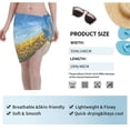 thumbnail image 7 of JUNZAN Women Chiffon Short Sarongs Cover Ups Beach Swimsuit Wrap Skirt,Blooming Sunflower Field, 7 of 7