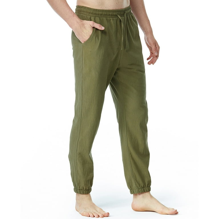 Men s Tapered Joggers Relaxed Fit Pants Drawstring Elastic Waist